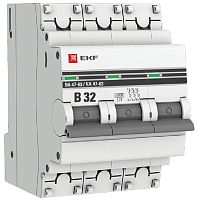 Выключатель автоматический EKF PROxima ВА47-63 3п 32А B 6кА картинка